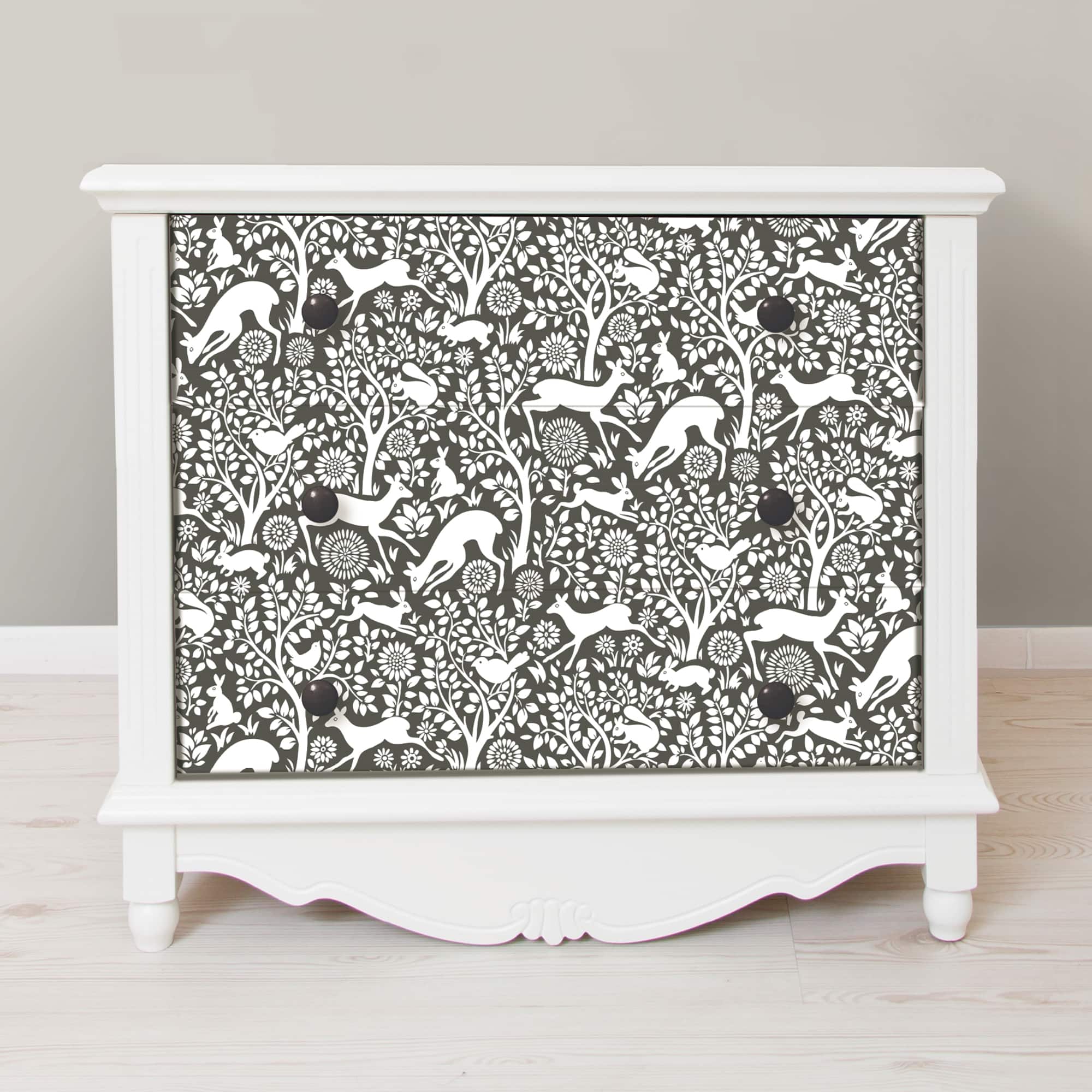 NuWallpaper Charcoal Merriment Peel & Stick Wallpaper